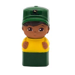 Mega Bloks John Deere Male Boy African-American Farmer Green‎ Hat Yellow Shirt
